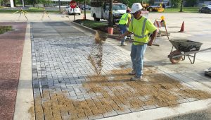 Rabine University Research and Design Center paving projects of Spancrete and Paver Block Install