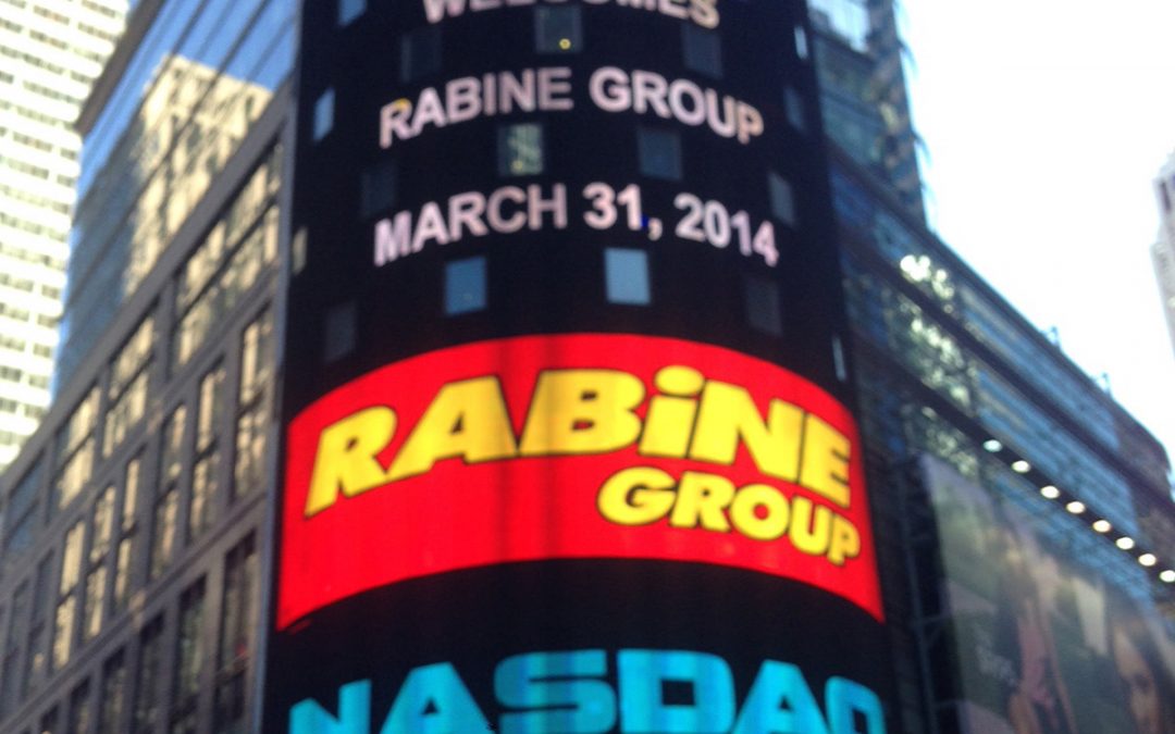 Rabine Group welcomed by Nasdaq in 2014