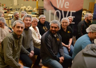 Rabine Paving Employees enjoying the Rabine Group Foundation's volunteer activities - Rabine Group takes its Philanthropy seriously.